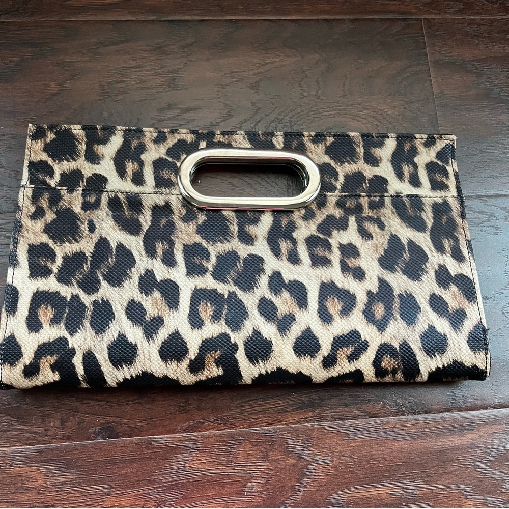 Leopard Print Clutch Purse